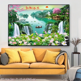 tranh phong thuy PT Hoa Sen 21 10 VUONG