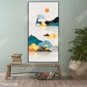 Tranh ghép theo bộ trang trí tường nhà độc đáo