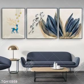 Tranh treo tường ghép bộ nhiều tấm đẹp hiện đại