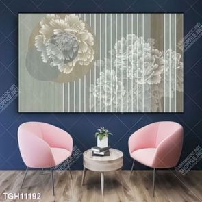 Tranh ghép tôn vẻ đẹp mảng tường trắng