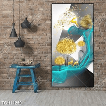 Tranh ghép tráng gương treo trang trí tường