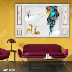 Tranh treo tường 3D đẹp cho phòng khách hiện đại