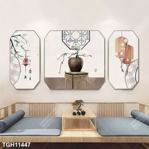 Tranh canvas decor phòng khách đẹp hiện đại