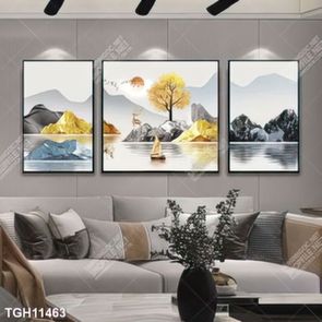 Tranh treo tường 3D đẹp cho phòng khách hiện đại