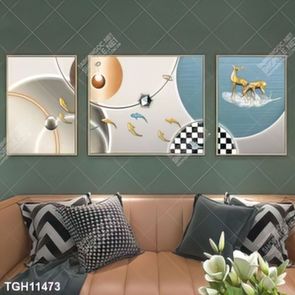 Tranh ghép 3d in vải canvas