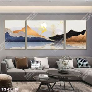 Tranh ghép 3d in vải canvas