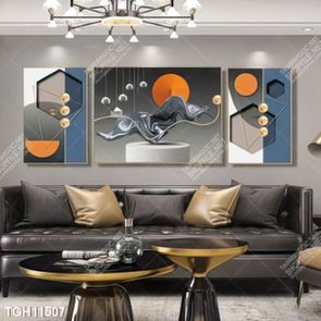 Tranh canvas decor phòng khách đẹp hiện đại