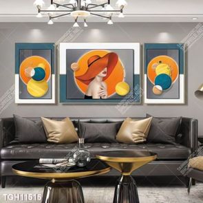 Tranh ghép 3d in vải canvas