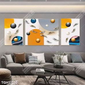 Tranh ghép 3d in vải canvas
