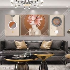 Tranh ghép tôn vẻ đẹp mảng tường trắng