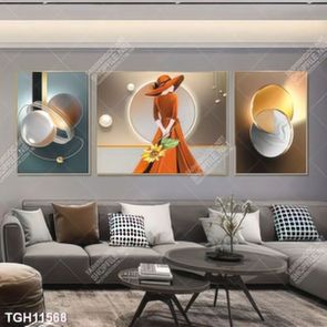 Tranh canvas decor phòng khách đẹp hiện đại