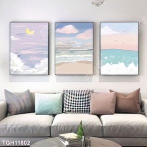 Tranh decor phong cách nội thất tối giản