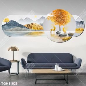 Tranh ghép 3d in vải canvas