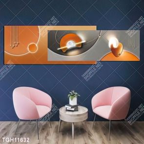 Tranh treo phòng khách đẹp ghép bộ