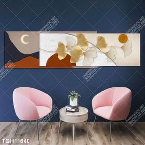 Tranh ghép tôn vẻ đẹp mảng tường trắng