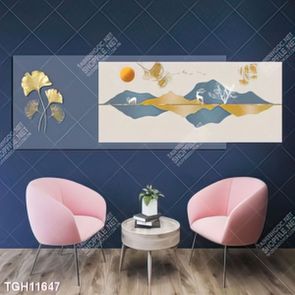 Tranh canvas decor phòng khách đẹp hiện đại