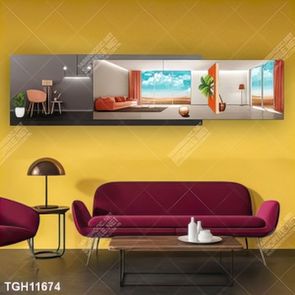 Tranh treo phòng khách đẹp ghép bộ
