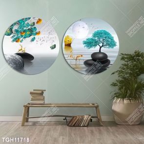 Tranh ghép theo bộ trang trí tường nhà độc đáo