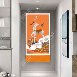 Tranh ghép 3d in vải canvas