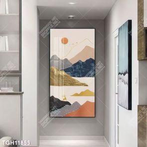 Tranh ghép 3d in vải canvas