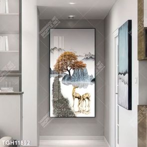 Tranh ghép 3d in vải canvas