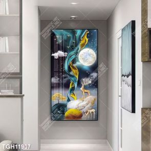 Tranh ghép 3d in vải canvas