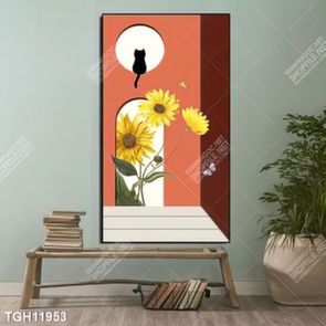 Tranh treo phòng khách đẹp ghép bộ