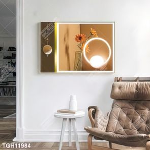 Tranh ghép tôn vẻ đẹp mảng tường trắng