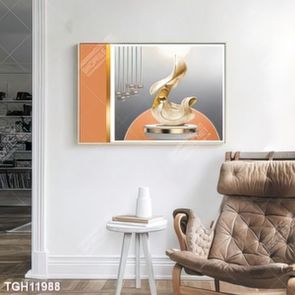 Tranh decor phong cách nội thất tối giản