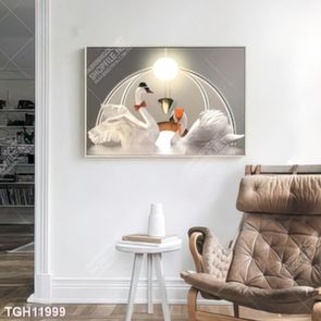 Tranh ghép 3d in vải canvas