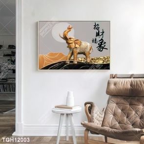 Tranh treo phòng khách đẹp ghép bộ