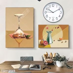 Tranh ghép tôn vẻ đẹp mảng tường trắng