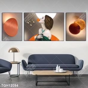 Tranh canvas decor phòng khách đẹp hiện đại