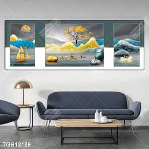 Tranh ghép theo bộ trang trí tường nhà độc đáo