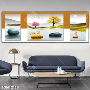 Tranh treo tường 3D đẹp cho phòng khách hiện đại