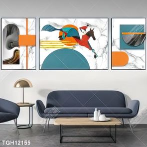 Tranh canvas decor phòng khách đẹp hiện đại