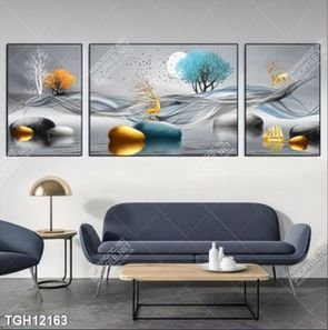 Tranh ghép 3d in vải canvas