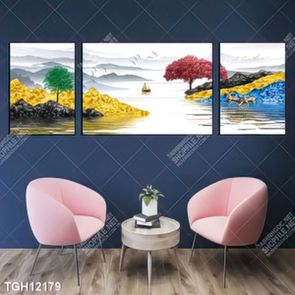 Tranh ghép tráng gương treo trang trí tường