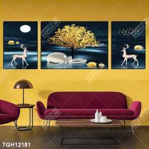 Tranh treo tường ghép bộ nhiều tấm đẹp hiện đại
