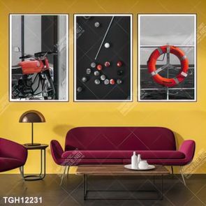 Tranh decor phong cách nội thất tối giản