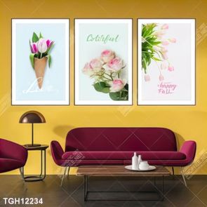 Tranh canvas decor phòng khách đẹp hiện đại
