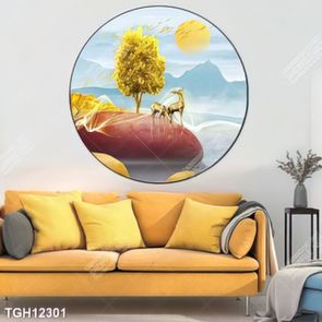 Tranh treo phòng khách đẹp ghép bộ