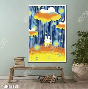 Tranh decor phong cách nội thất tối giản