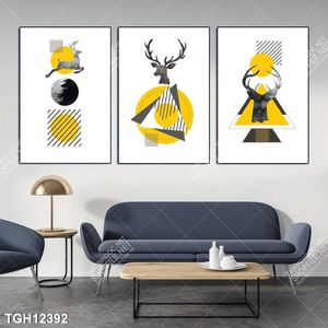 Tranh canvas decor phòng khách đẹp hiện đại