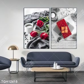 Tranh ghép 3d in vải canvas