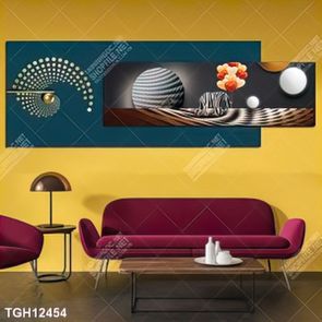 Tranh ghép 3d in vải canvas