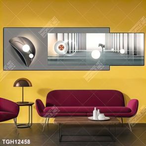 Tranh treo phòng khách đẹp ghép bộ