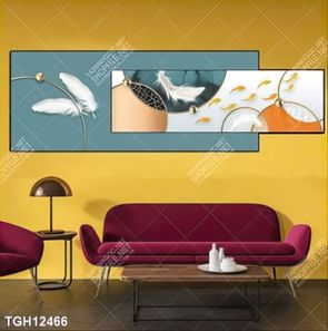 Tranh ghép theo bộ trang trí tường nhà độc đáo