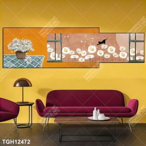 Tranh treo tường 3D đẹp cho phòng khách hiện đại