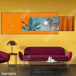 Tranh canvas decor phòng khách đẹp hiện đại